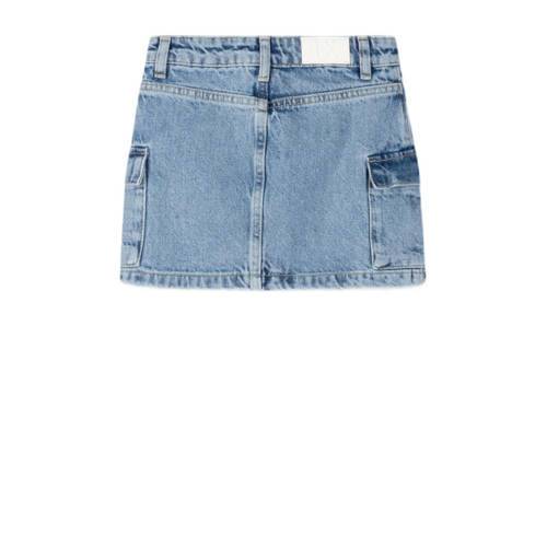Alix Mini rok denim blue Blauw Meisjes Katoen Effen | Alix The Label