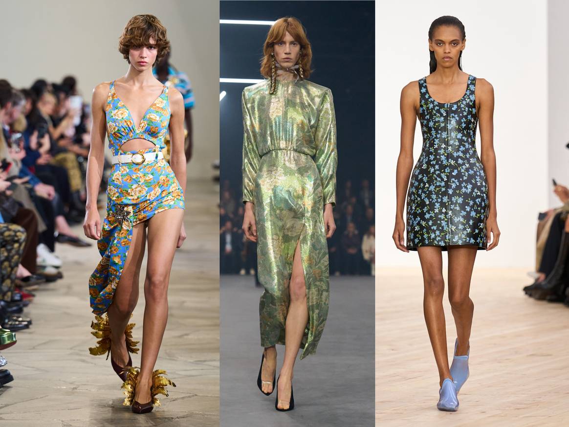 (v.l.n.r.) Rabanne, Valentino, Loewe SS26