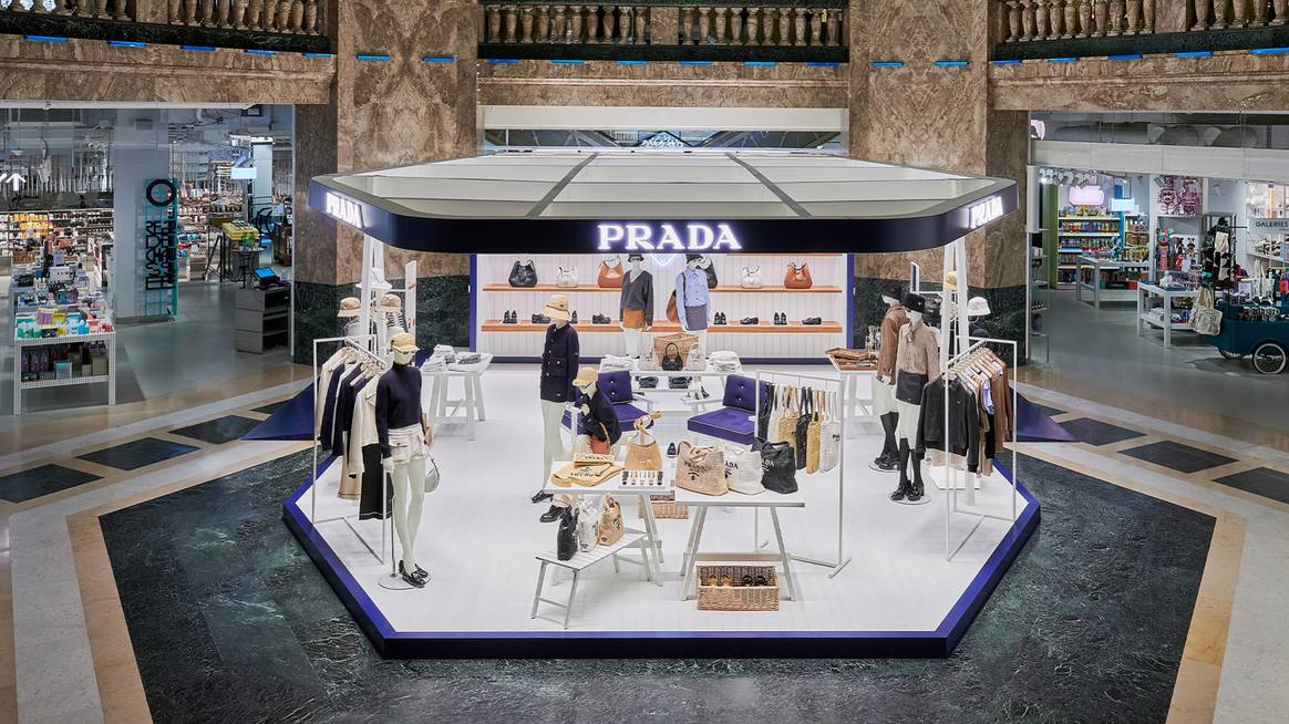 Pop-up store Prada aux Galeries Lafayette Champs-Élysées