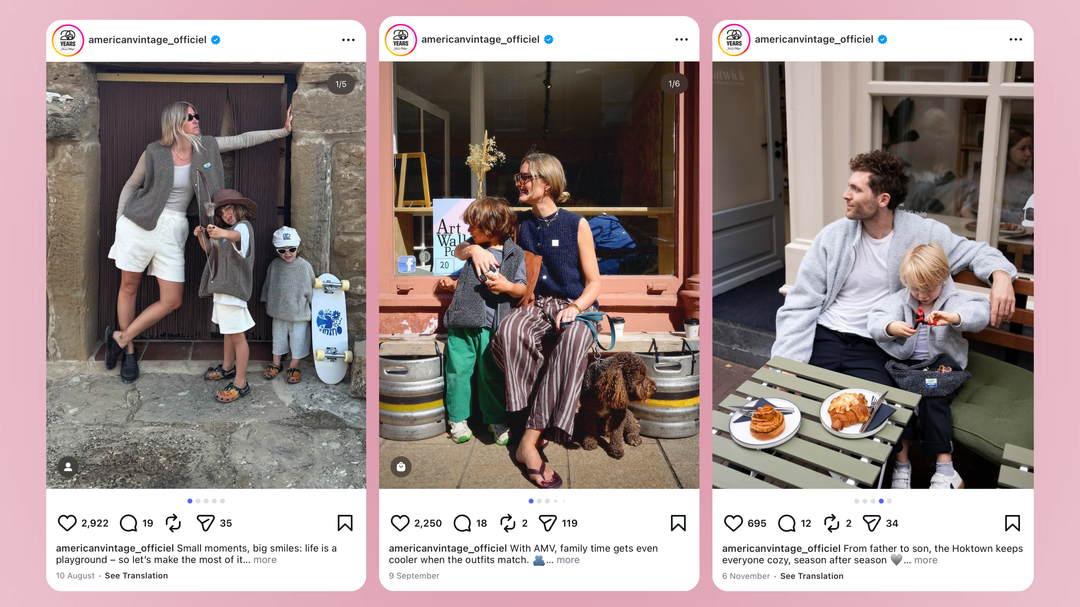 American Vintage Instagram Profile