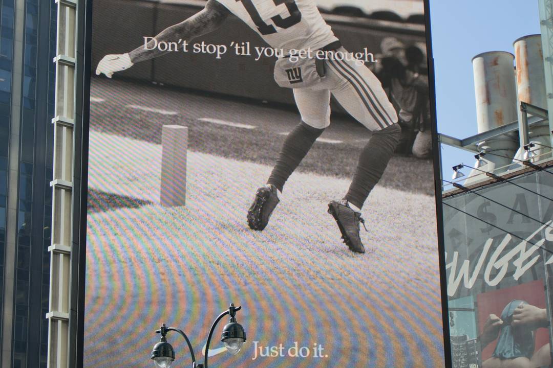 Nike NFL billboard.