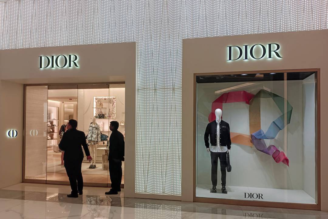 Dior boutique at Jio World Centre Mall, Mumbai.