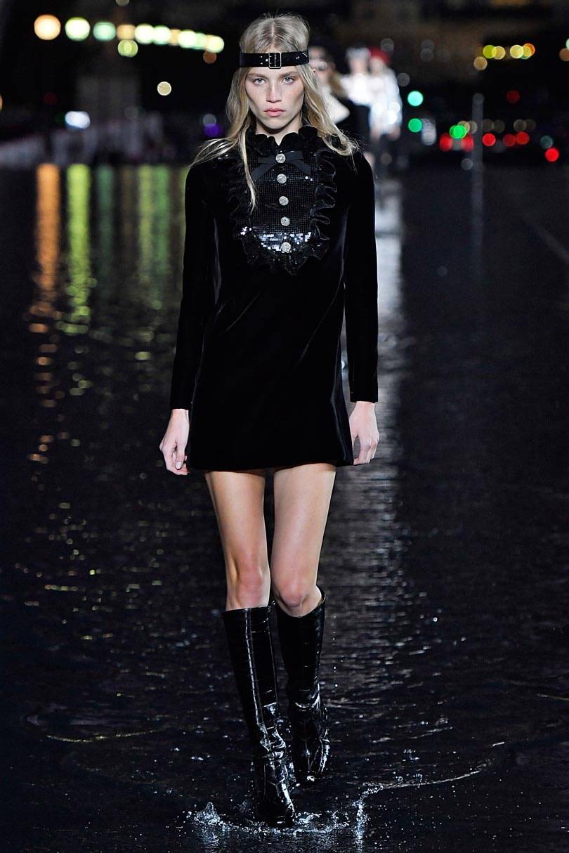 Saint Laurent walks on water at Paris fashion week