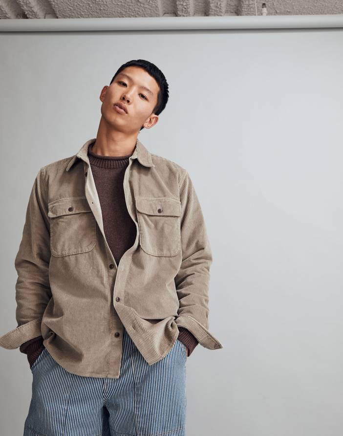 Corduroy Easy Long-Sleeve Shirt | Madewell