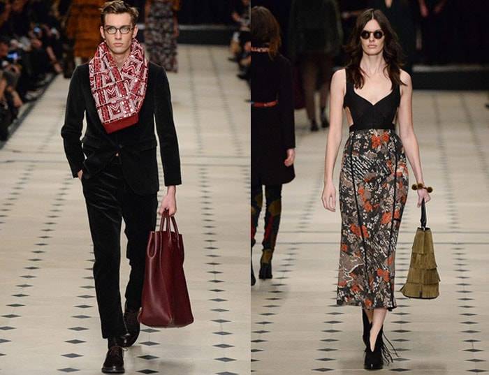 Burberry goes bohemian at glitzy London Fashion Week