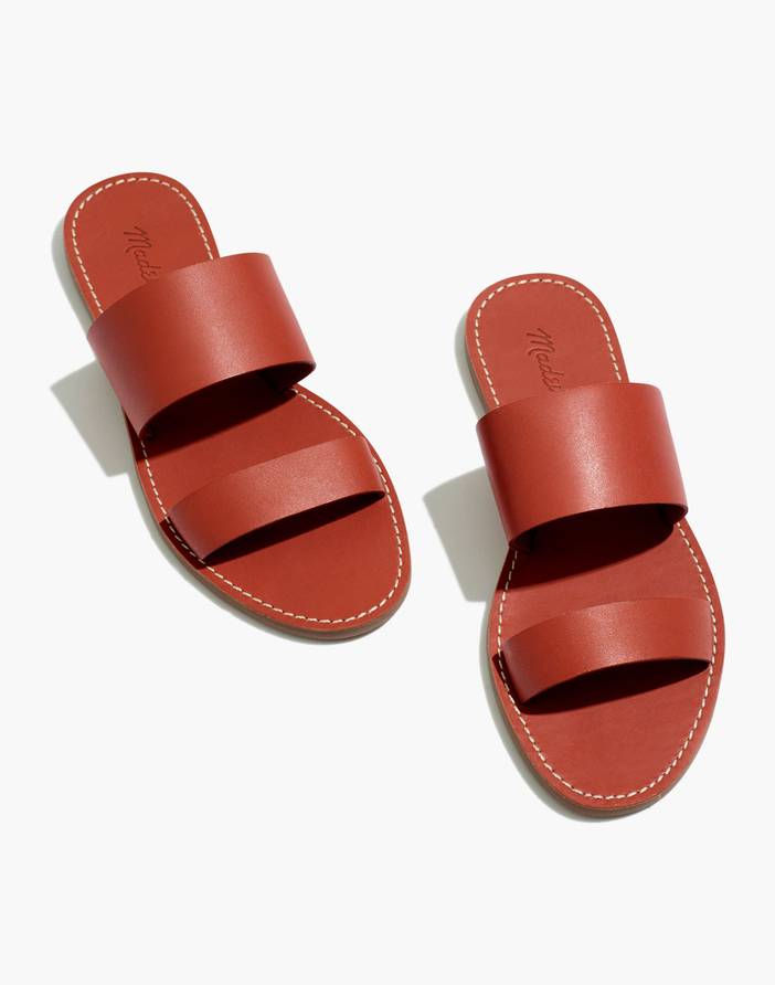 The Boardwalk Double-Strap Slide Sandal | Madewell