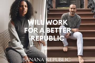 Banana Republic in partnership with Delivering Good and Rock the Vote