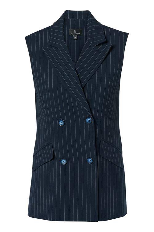Chloe Gilet Navy / Off White Maxi | Mart Visser