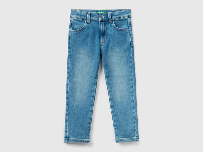 Benetton, Thermo-jeans Skinny Fit, größe 82, Hellblau, female | United Colors of Benetton