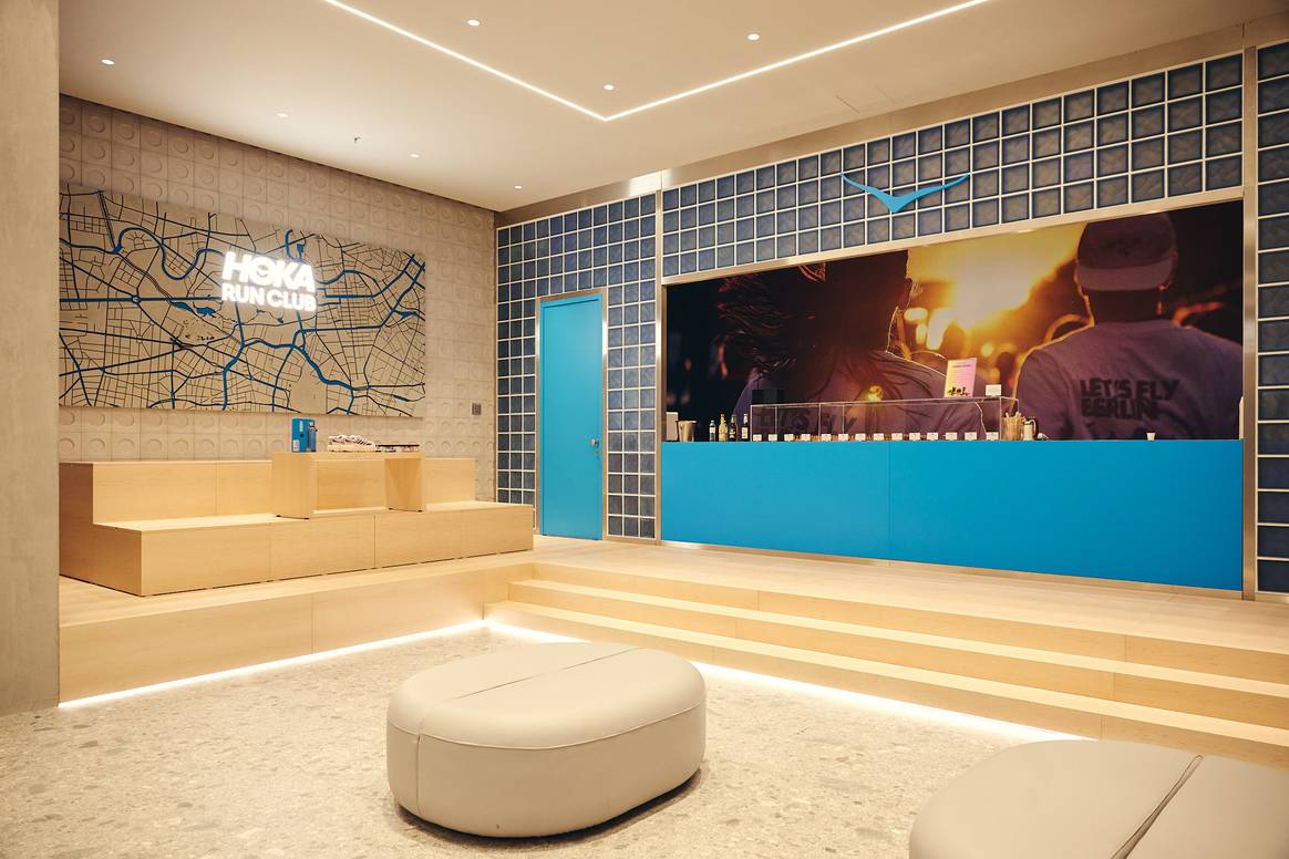 Community-Hub im Hoka-Flagship in Berlin
