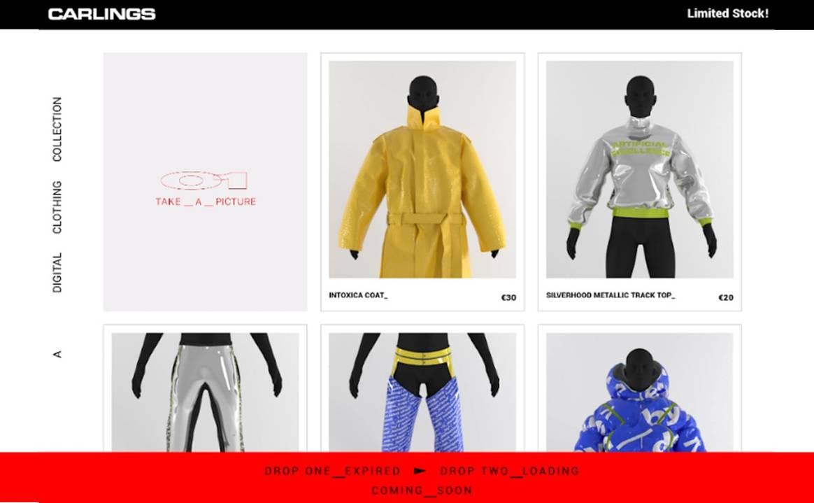 Picture: Screenshot Carlings website