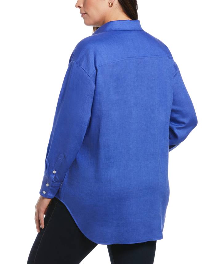 Women's Plus Size Easy Linen Shirt | Rafaella