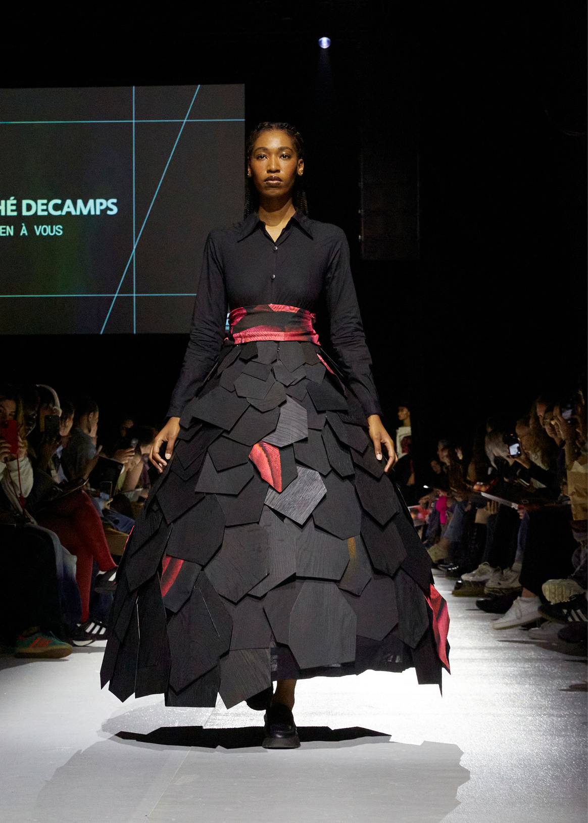 A look by Timothée Decamps, LISAA Mode final fashion show 2024.