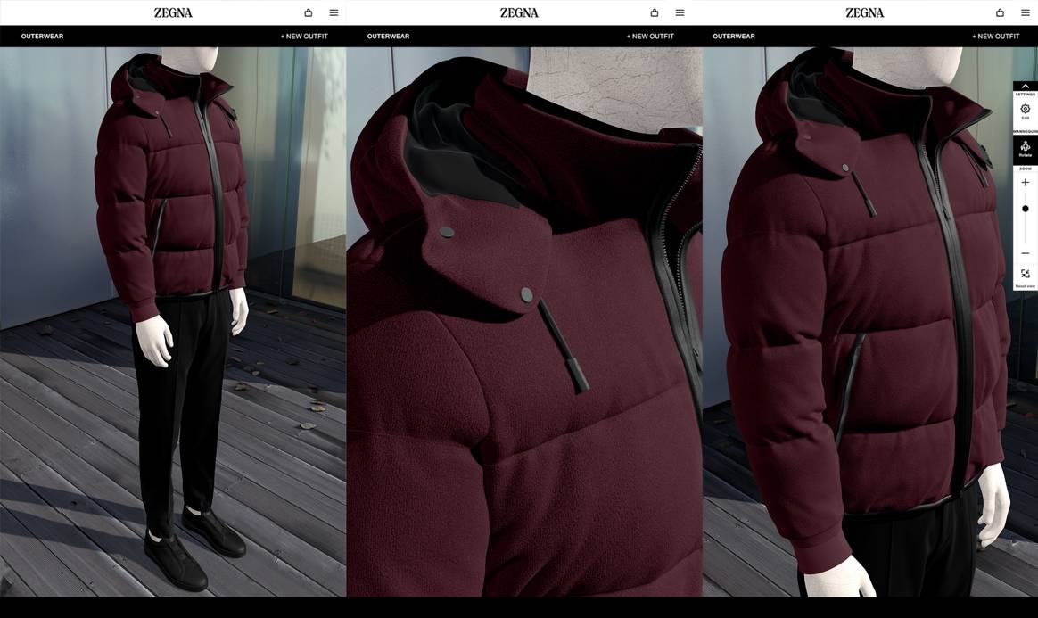 Image: Zegna X; Zegna x 3D Configurator