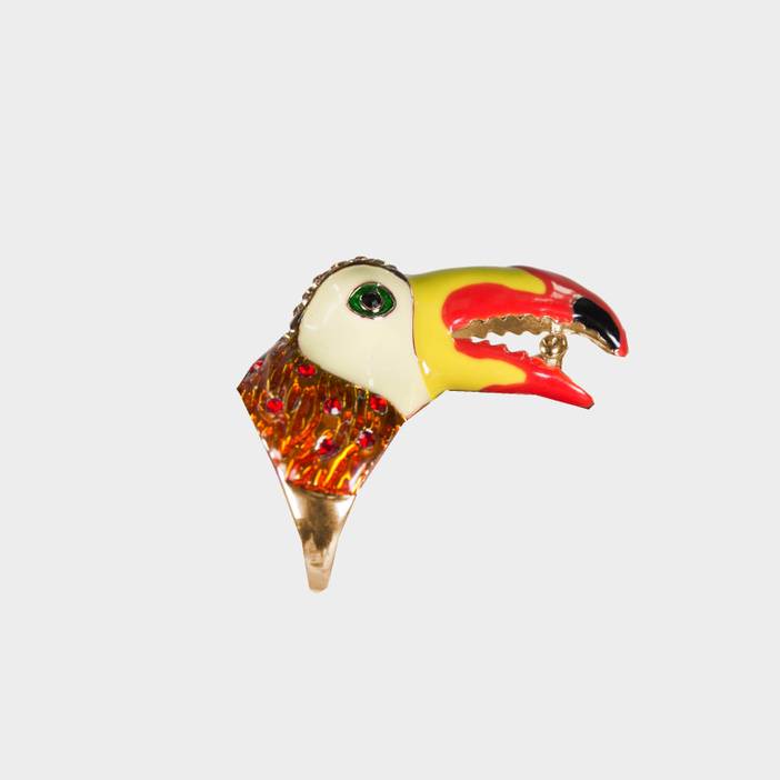 Red Amazon Toucan Ring | Uzurii