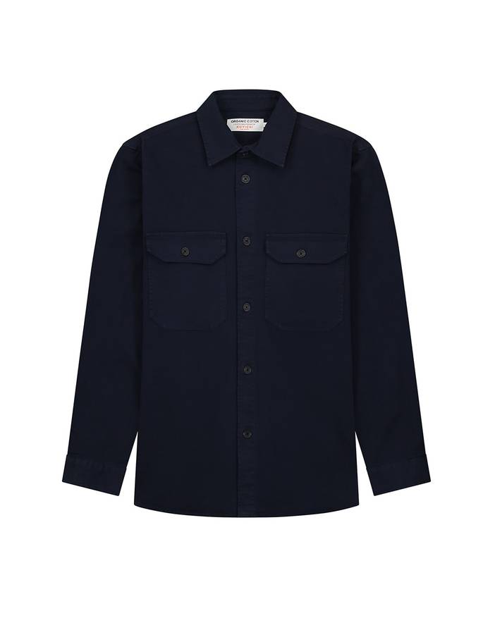 Andrew Overshirt - Duurzaam Overhemd - Dark Navy | KUYICHI