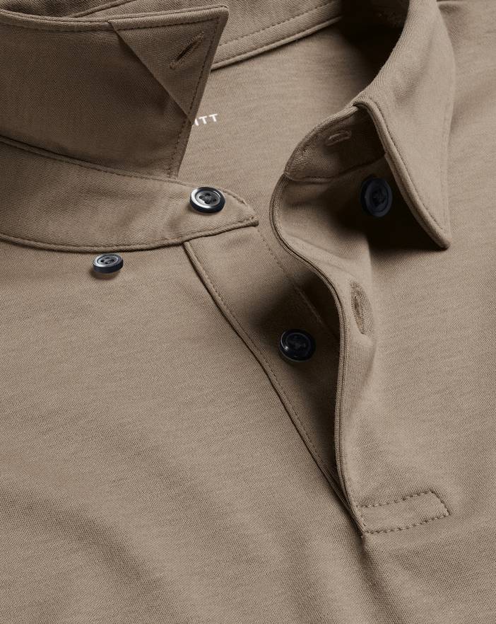Men's Charles Tyrwhitt Long Sleeve Smart Jersey Polo Shirt | Charles Tyrwhitt