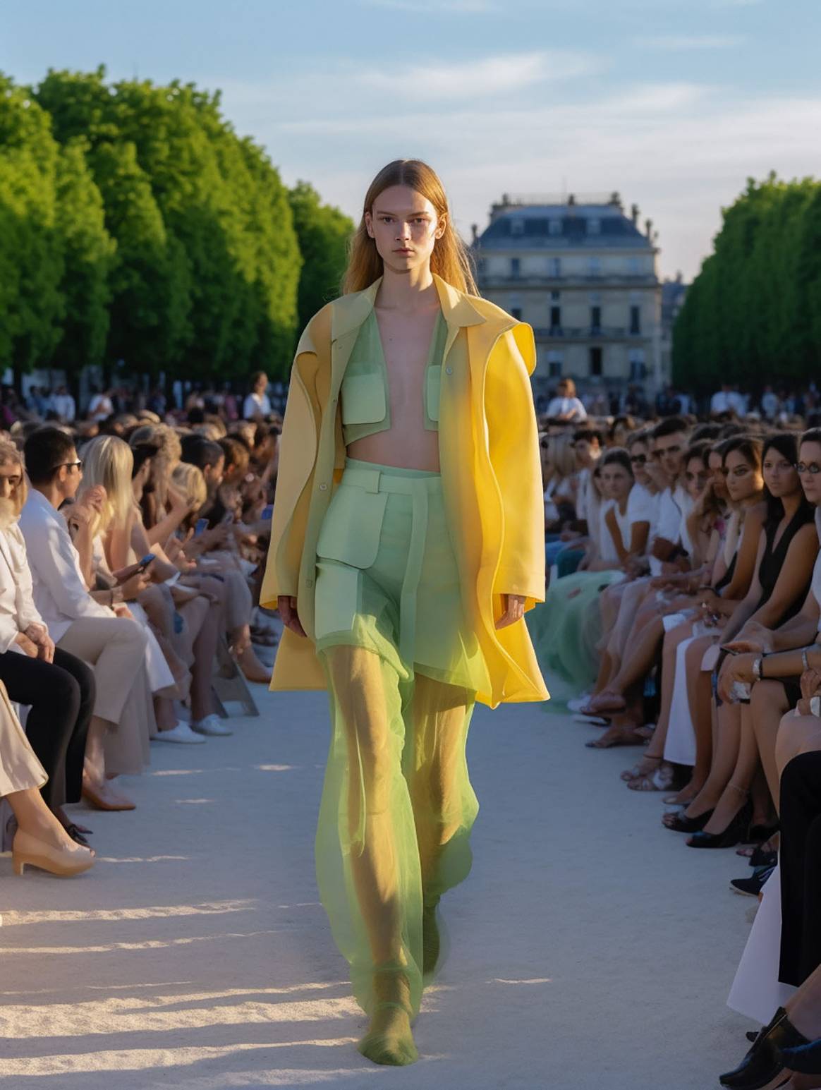 Photo Credits: Colección Jardins des Tuileries, de Matilde Mariano. IA Fashion Week, página oficial.