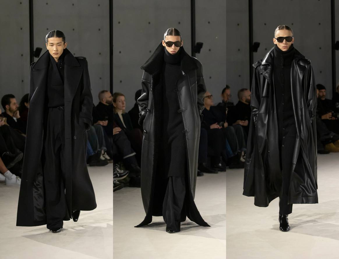 Menswear FW23 Saint Laurent, show Anthony Vaccareloo. Crédit : Courtesy of Saint Laurent