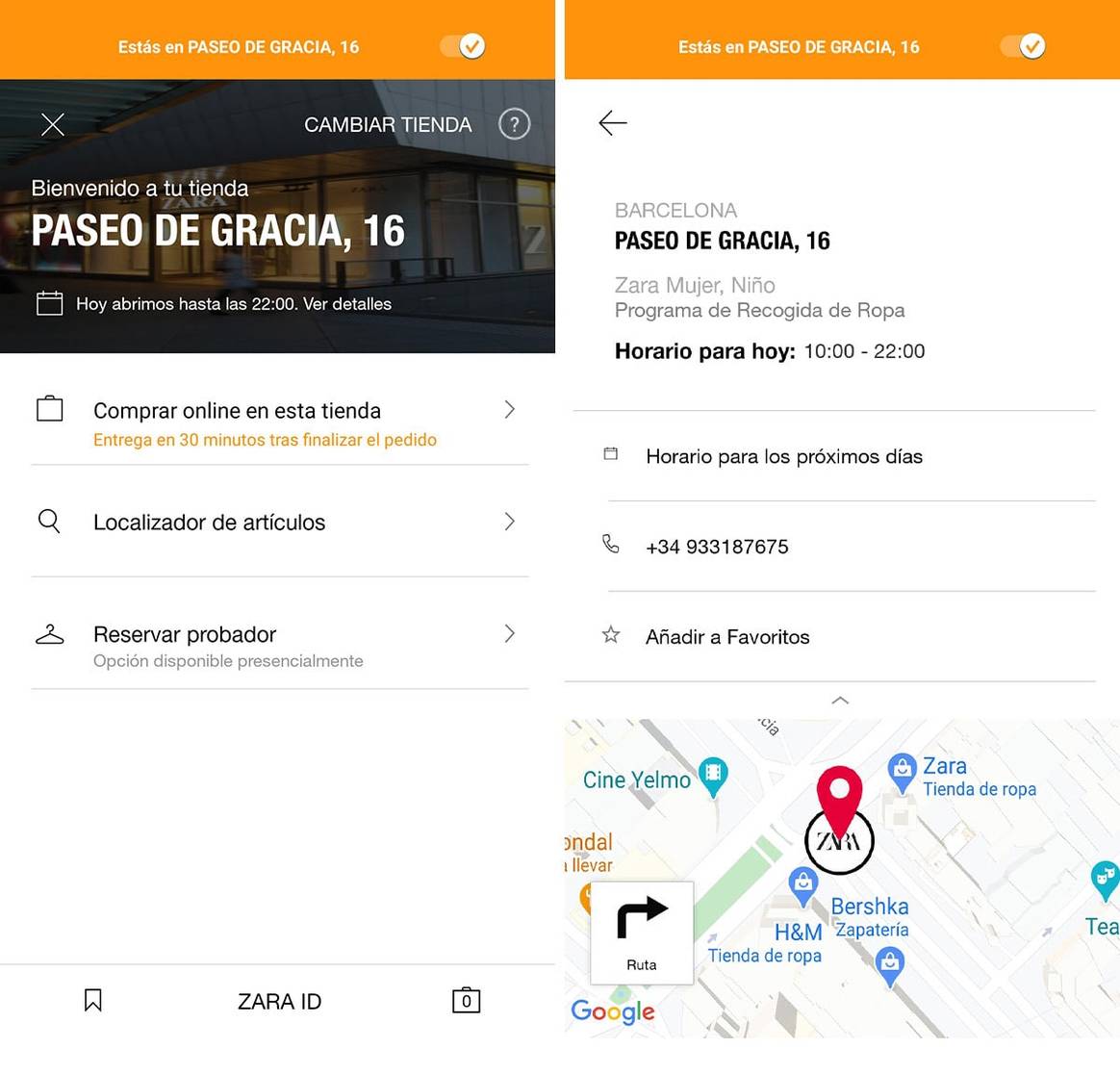 Así funciona el nuevo “Modo tienda” de Zara: desde reservar probadores a localizar prendas