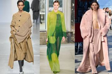 Key colors at Paris Fashion Week FW24: Khaki, a neutral pink and shades of green