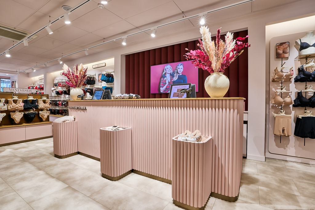 Het nieuwe winkelconcept van Hunkemöller.Credits: Hunkemöller