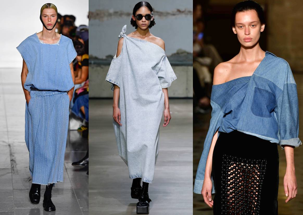 Beeldcredits van links naar rechts: Stefan Cooke Catwalk
Pictures, Christian Wijnants, A.W.A.K.E. mode  Catwalk Pictures