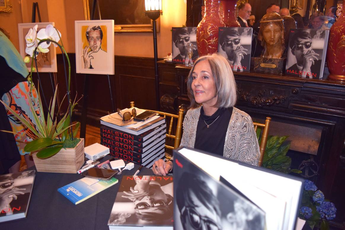 Halston's niece signing copies of Halston book