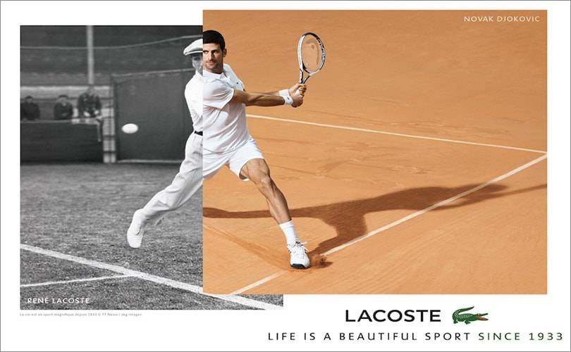 Novak djokovic lacoste deal best sale