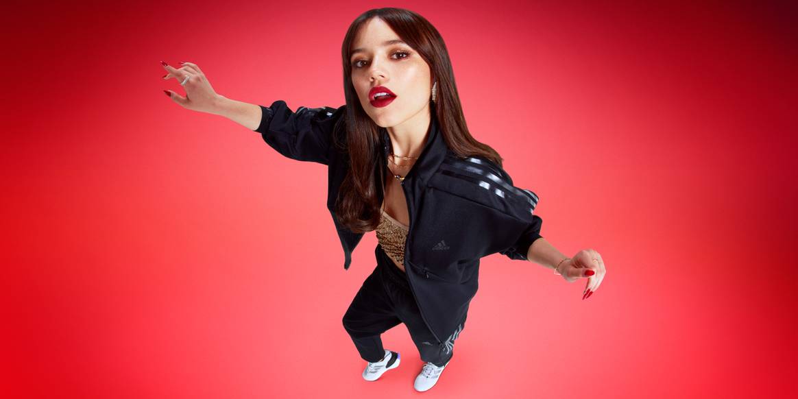 Image: Adidas; Adidas Sportswear, fronted by actress Jenna Ortega
