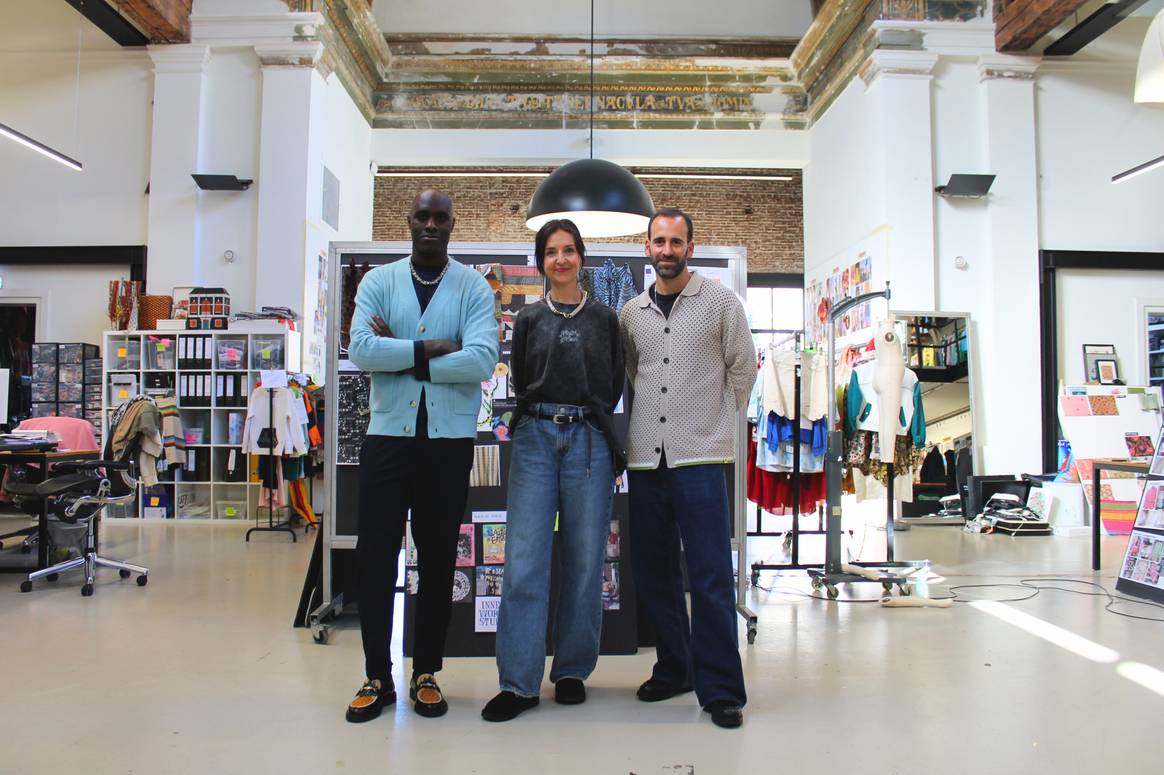 Pictured left to right: Rudolph Holmond – Men's & Kids Design Director, Chloe Struyk - Women's Design Director, Eran Kaïm – Chief Product Officer