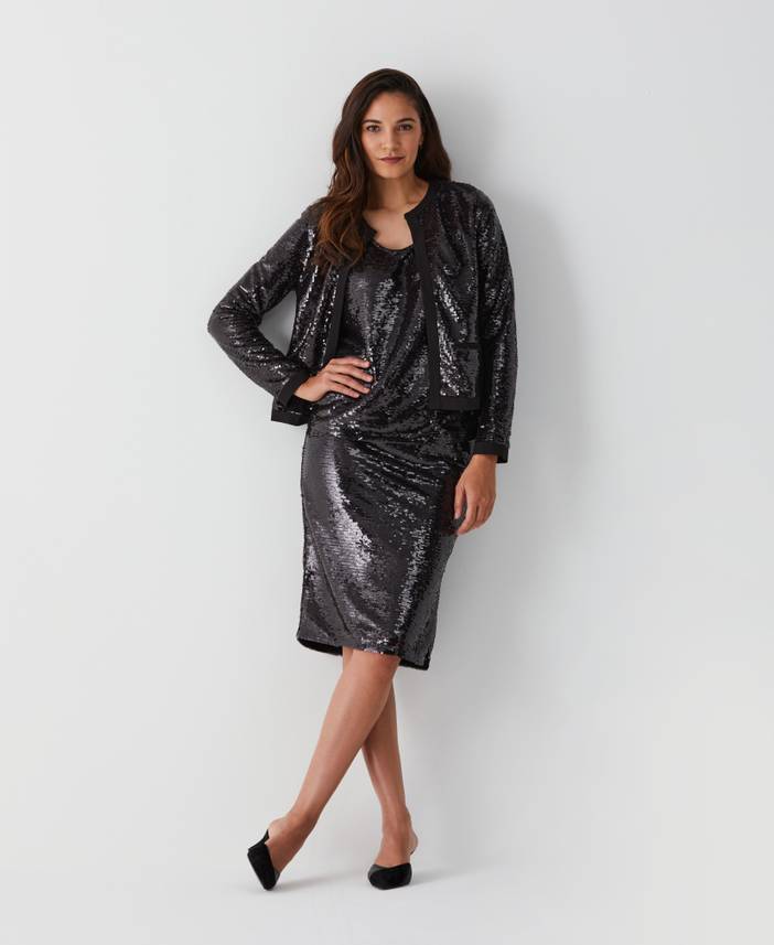 Women's Sequin Jacket | Ella by Rafaella