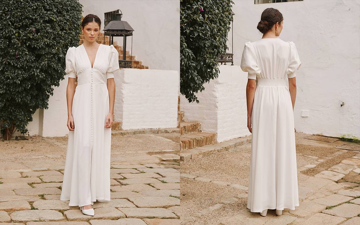 Polín et moi, vestido de novia “Cala” de la colección “La belleza de una flor”.