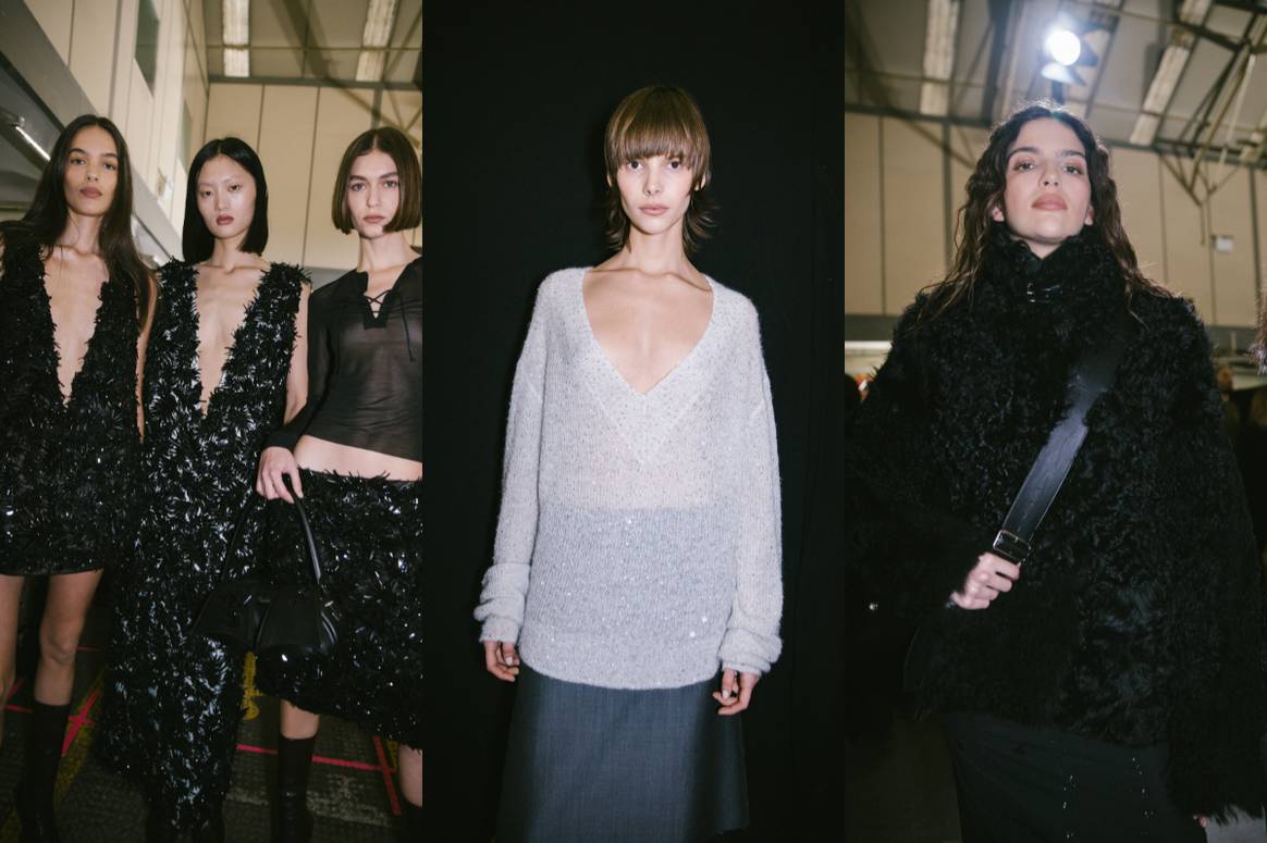 Backstage at 16Arlington AW23. Image: British Fashion Council