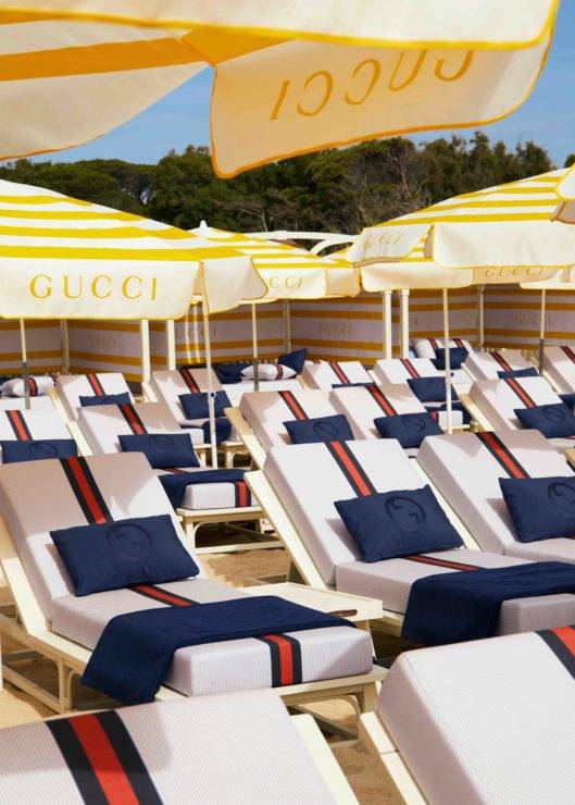 Gucci collabore avec le Beach Club à Saint-Tropez