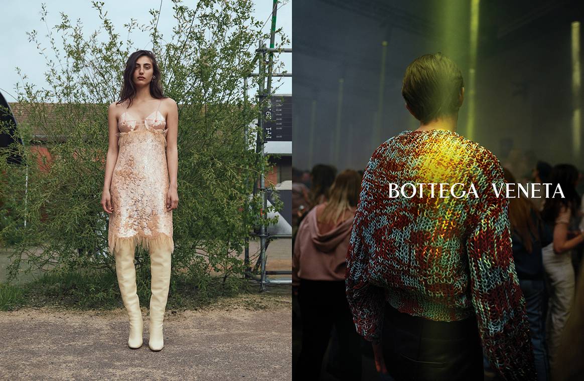 Photo Credits: Colección de Bottega Veneta para la temporada de Invierno de 2022, fotografía de campaña.