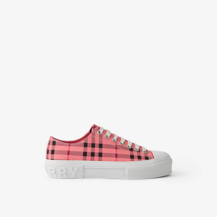 Check Cotton Sneakers | Burberry