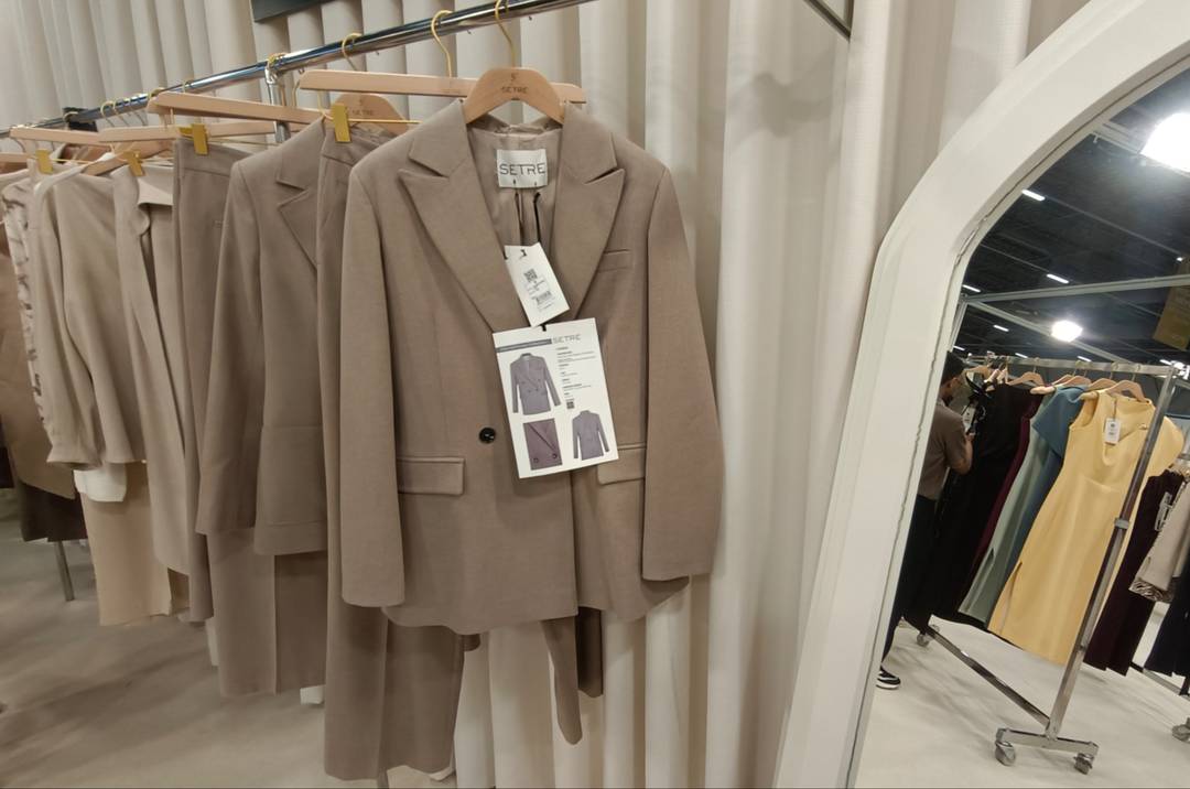 Timeless formals at the Setre booth.