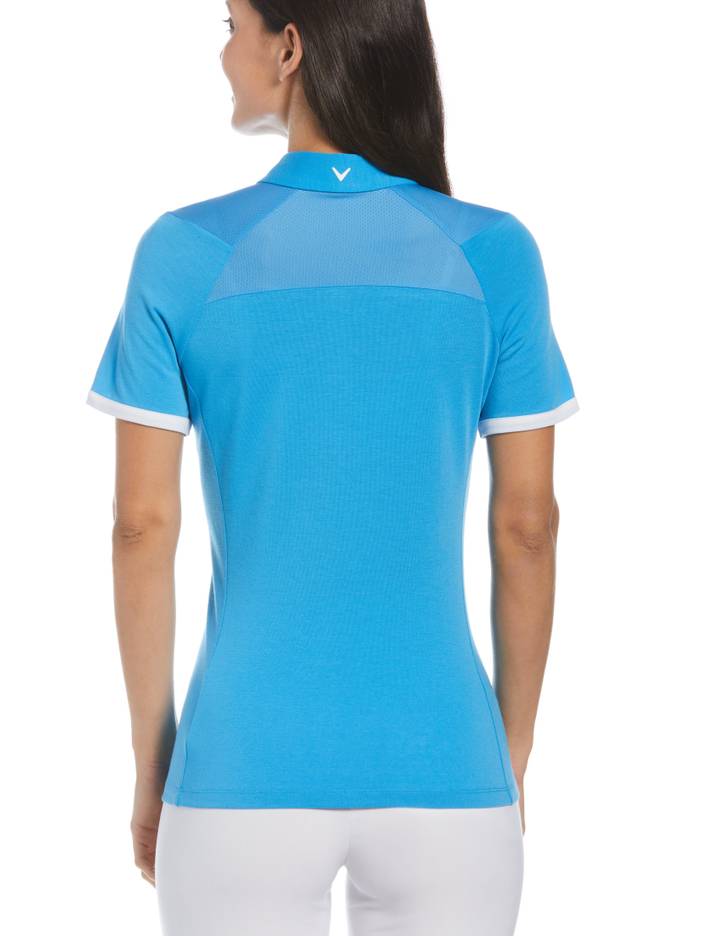 Women's Swing Tech™ Asymmetrical Color Block Golf Polo Shirt | Callaway