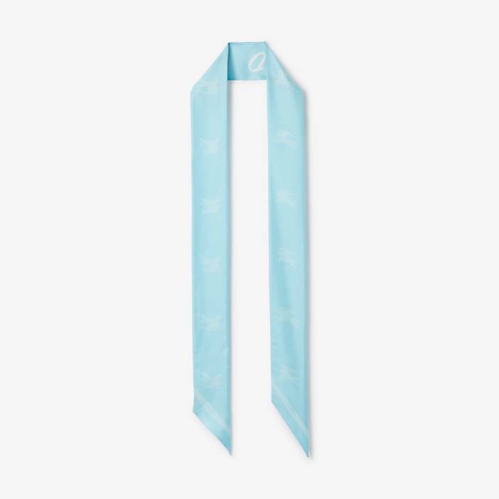 Montage Print Silk Skinny Scarf | Burberry