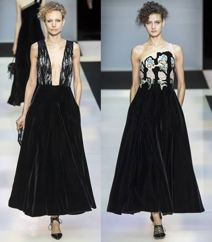 Armani applies a velvet touch to suit revival at Milan Fashion Week