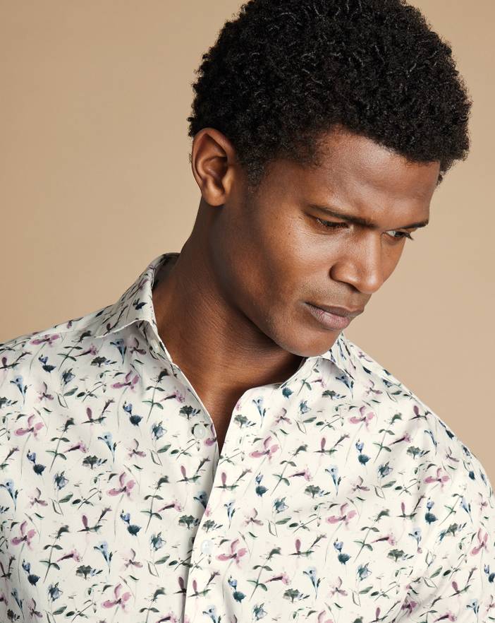 Men's Charles Tyrwhitt Made With Liberty Fabric Semi-Cutaway Floral Shirt | Charles Tyrwhitt