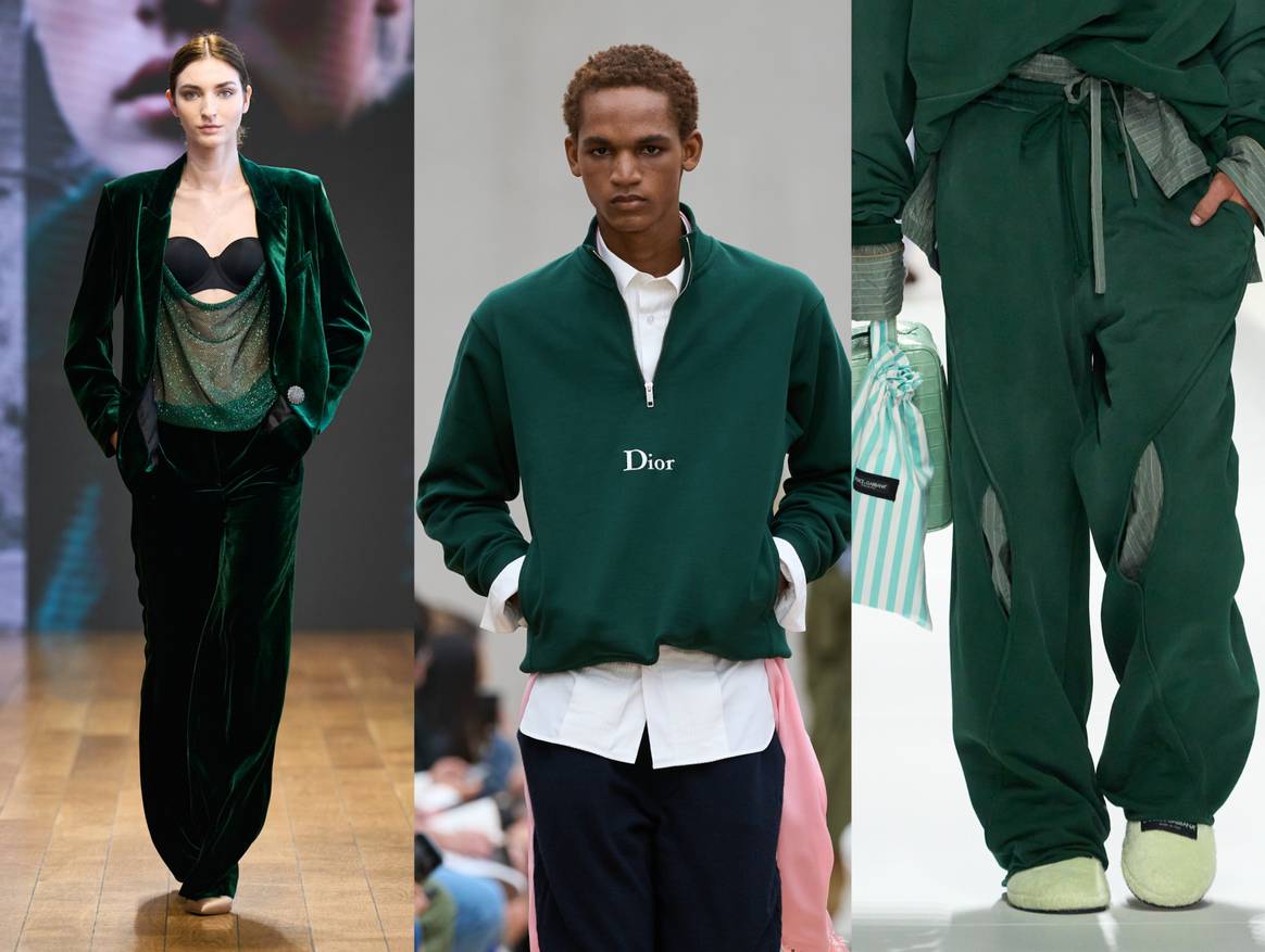 Deep Green: Collini Milano 1937 SS26 - Ready to Wear, Dior Men SS26 - Menswear & Dolce&Gabbana SS26 - Menswear
