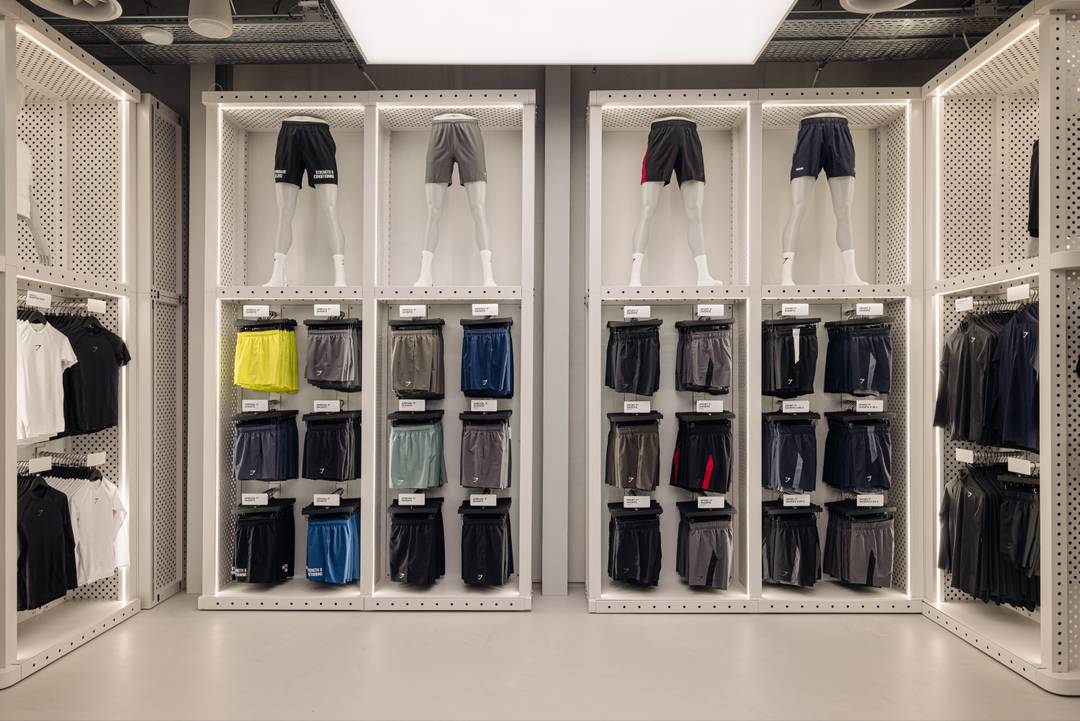 Gymshark aan de Kalverstraat 178 in Amsterdam