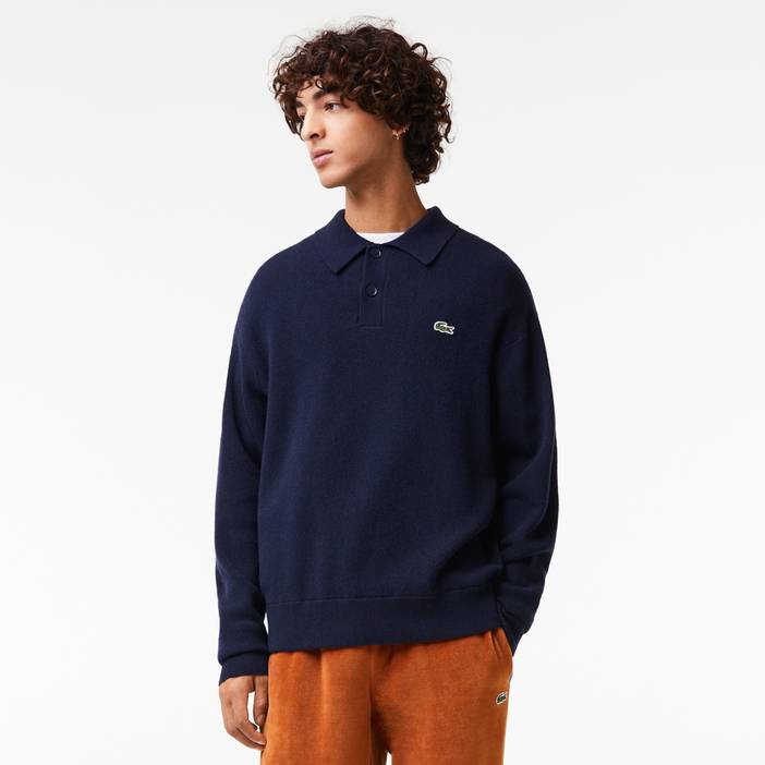 Herren Lacoste Pullover aus Wolle mit Polokragen | Lacoste