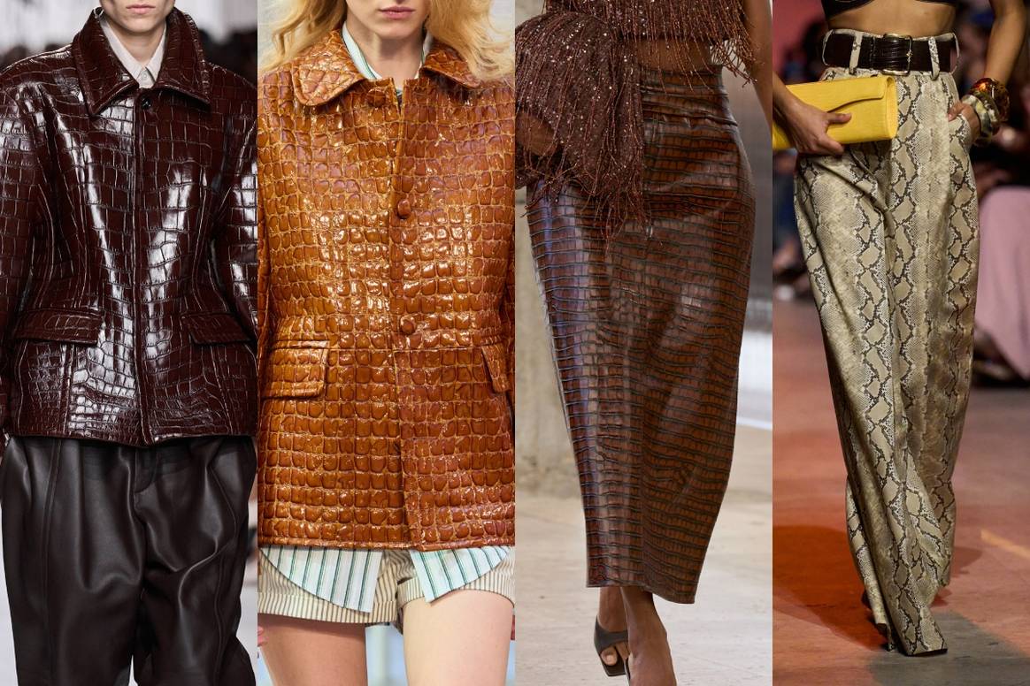 Crocodile & Reptile at Bottega Veneta SS26, Mithridate SS26 - Ready to Wear, Aje SS26 & Elie Saab SS26 - Ready to Wear