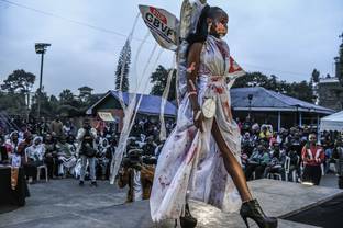 'It's a microphone': Nairobi slum pageant gives platform to voiceless