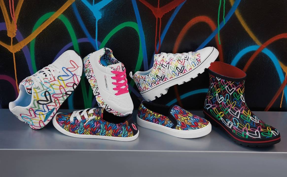 Skechers links artist James Goldcrown for love-inspired collection