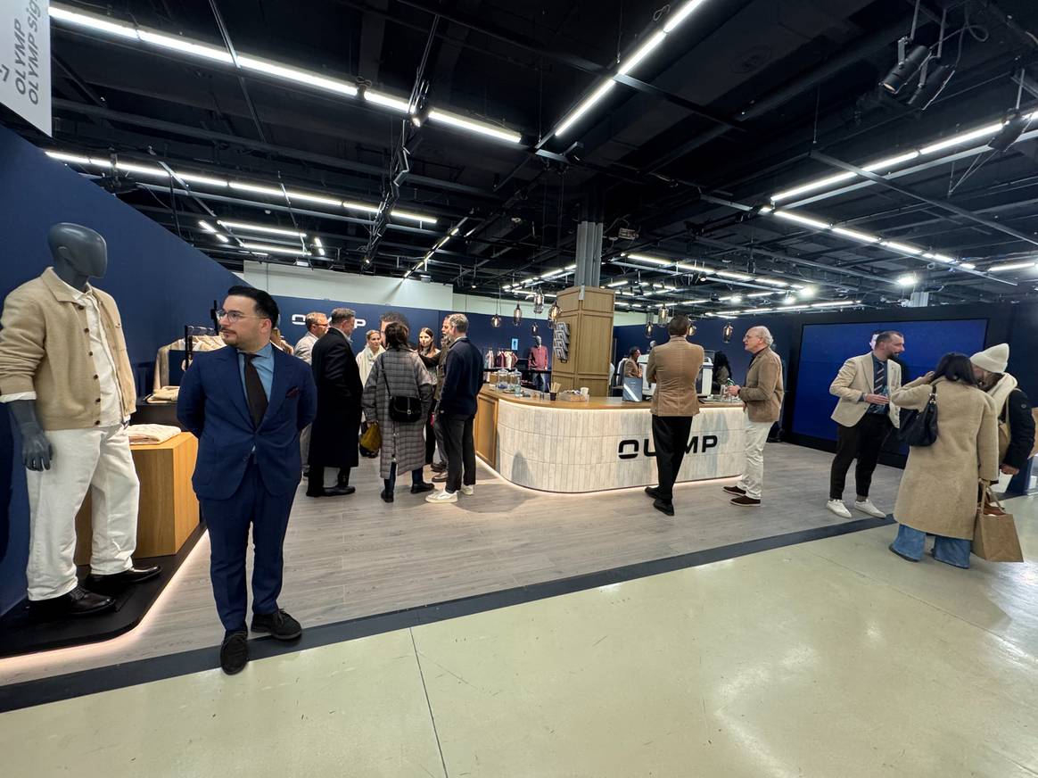 Olymp mit neuem, größeren Stand bei der Pitti Uomo