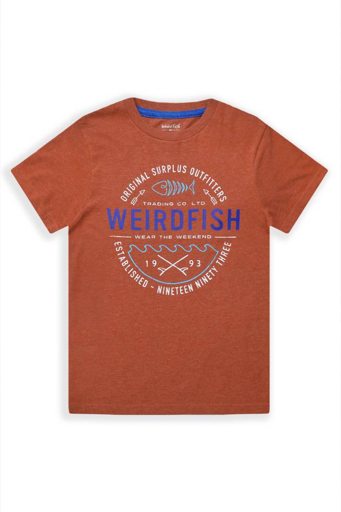 Ripple Kids Eco Graphic T-Shirt Army | Weird Fish